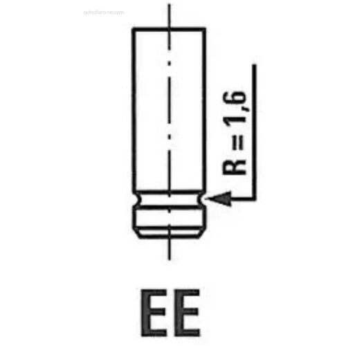 Клапан Двигателя Toyota Avensis 2.0 16v 00> 29.5x5.5x101.1 Ex Freccia арт. R6295/RNT