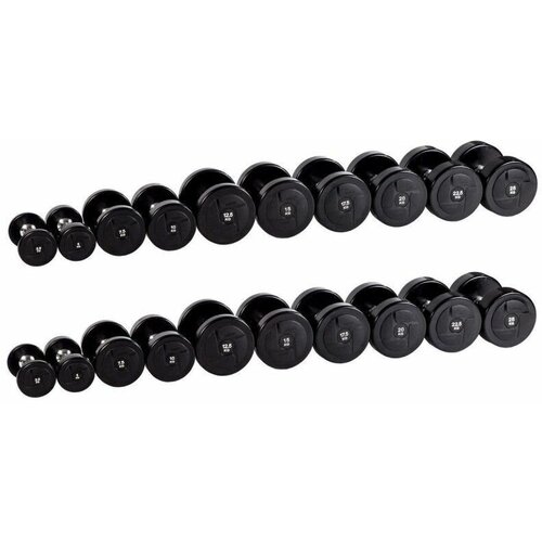 Гантельный ряд POWER (шаг 2,5 кг, 10 пар) PROFI-FIT 2,5-25 кг