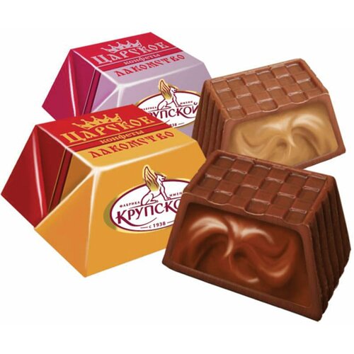 Конфеты шоколадные фабрика ИМ. крупской "Царское лакомство" с начинками, 1000 г, пакет, 60187 - 1 шт.