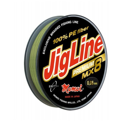 плетеный шнур jigline mx8 premium 100 м 0 08 мм Плетеный шнур Jigline MX8 Premium 100 м, 0,16 мм