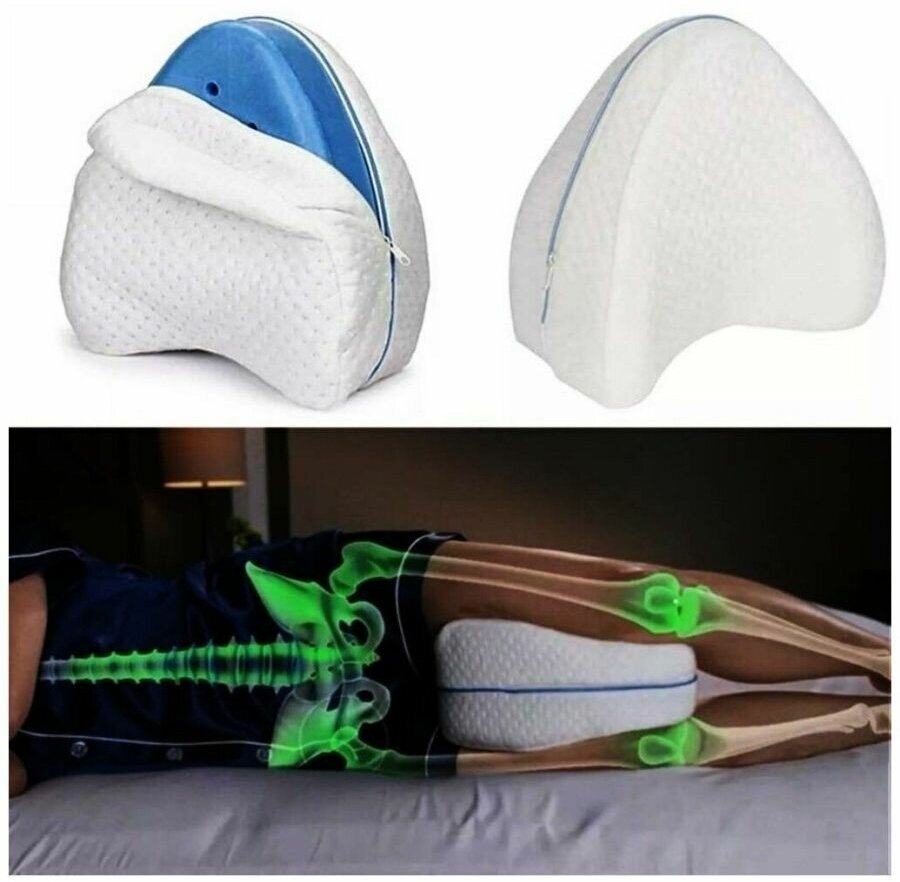 Анатомическая подушка для ног и коленей с эффектом памяти - фотография № 5