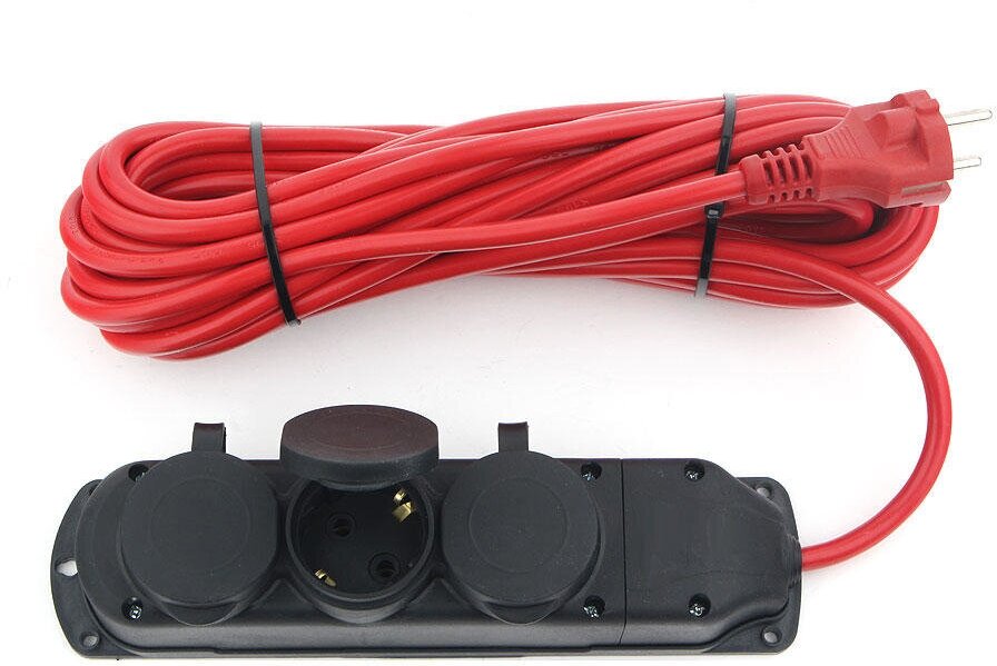 PC-3G-3B-20(IP) Power Cube Удлинитель влагозащищенный IP44, 16А, 3р, 20м, Электрическая мануфактура