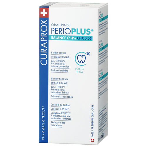 Жидкость - ополаскиватель CURAPROX Perio Plus Balance CHX 0,05%, (200 мл)