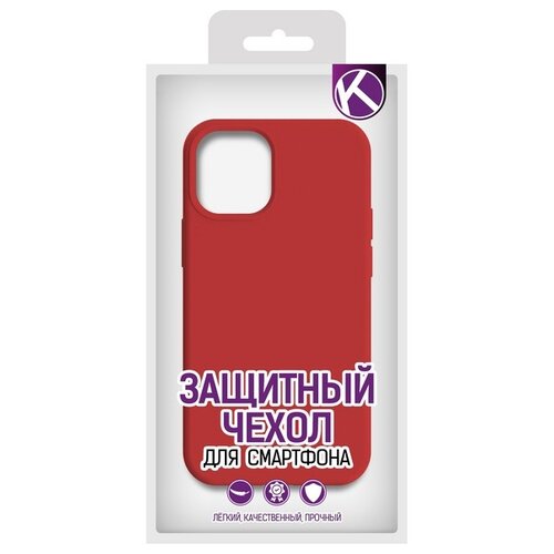 Krutoff / Чехол-накладка Krutoff Silicone Case для Xiaomi Redmi 8A (красный) матовый чехол climbing для xiaomi redmi 8a сяоми редми 8а с эффектом блика черный