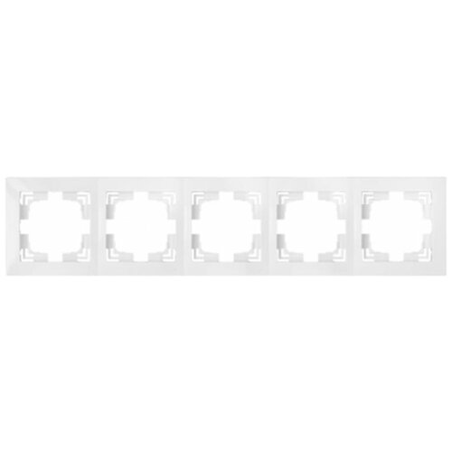 Рамка 5-местная белая, Уют, Bylectrica (юлиг.735212.283) (BYLECTRICA) комплект 5 штук рамка 3 местная белая стиль новый bylectrica юлиг 735212 553 bylectrica