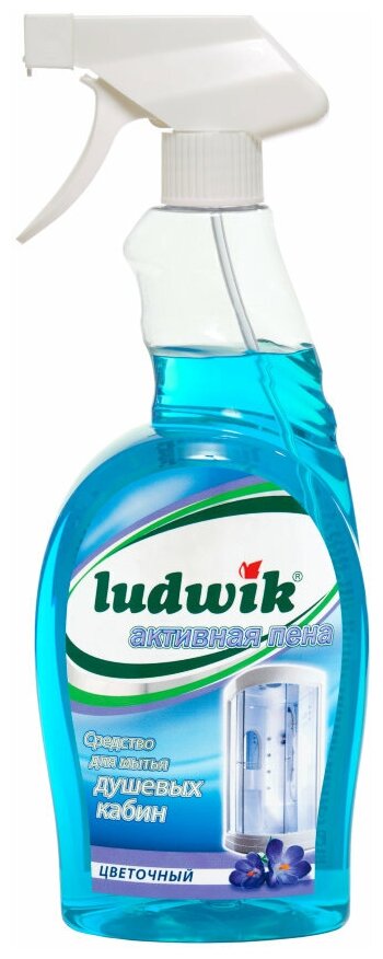 Средство для мытья душевых кабин активная пена "Ludwik", 750 мл - фотография № 2