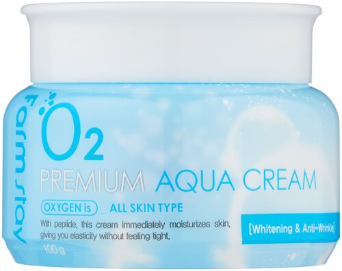 Farmstay O2 Premium Aqua Cream увлажняющий крем с кислородом, 100 мл