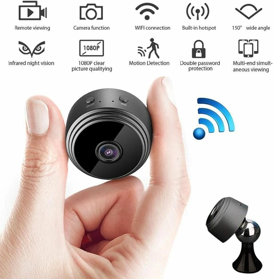 Wi - Fi камера A9/ Камера наблюдения / Безопасность / Беспроводная/ Ночной режим/ Датчик движения - фотография № 5