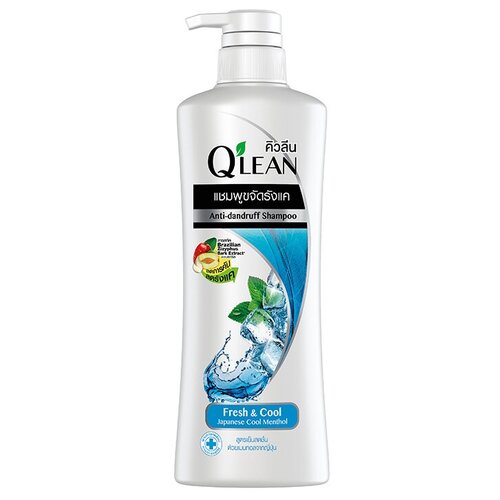 LION шампунь Q'Lean Anti-Dandruff Fresh and Cool против перхоти Свежесть и прохлада, 340 мл