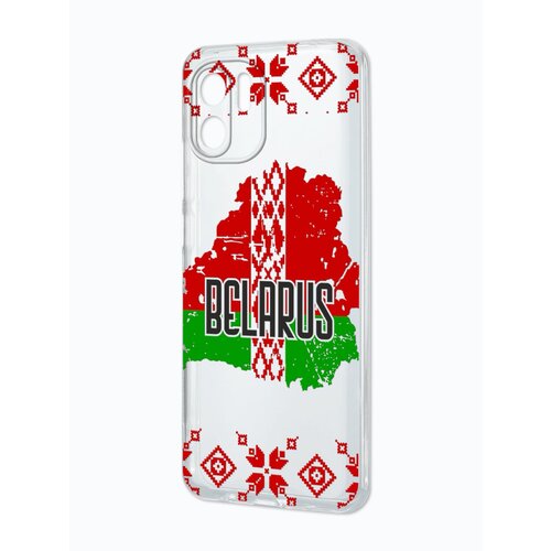 Силиконовый чехол Mcover для Xiaomi Redmi A1 с рисунком Belarus, защитная накладка бампер для телефона силиконовый чехол mcover для xiaomi redmi a1 с рисунком qazaqstan защитная накладка бампер для телефона