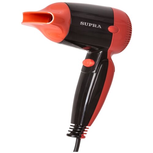 Фен SUPRA PHS-1404S дорожный складной 2 скорости 2 режима 1400 Вт 109000₽