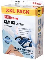 Пылесборник Filtero SAM 03 XXL PACK, экстра синтетические (8 шт.) + фильтр, для пылесосов Samsung