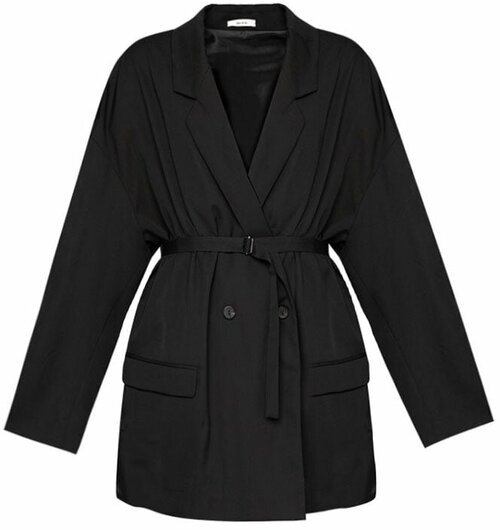 Пиджак Isabel Benenato, средней длины, размер 48, черный