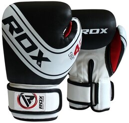 Боксерские перчатки RDX 4B Robo белый/черный 4 oz