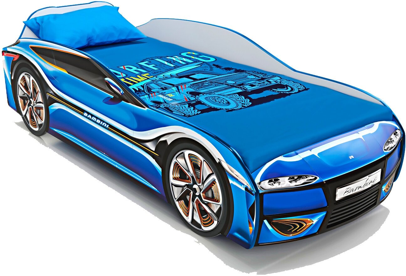 Кровать-машина Hoff Bambini, 82х47х178, цвет голубой