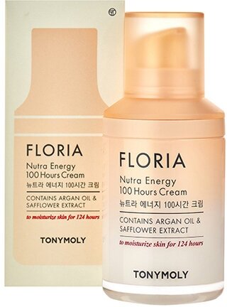 TONYMOLY FLORIA Nutra Energy 100 Hours Cream Восстанавливающий крем для лица с аргановым маслом 50мл