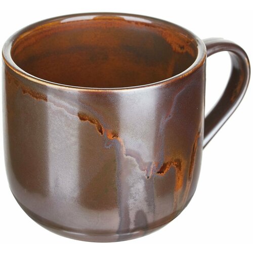 Чашка Kunstwerk Мак чайная 350мл, 90х90х80мм, фарфор, медный, 1 шт.