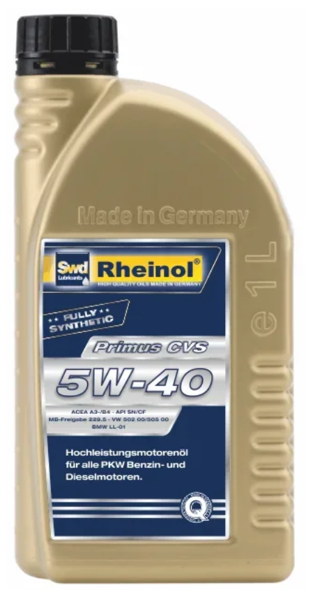 Синтетическое моторное масло SWDRheinol Primus CVS 5W-40, 1 л 31168,170