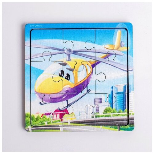 Пазл Вертолёт 9 деталей 414₽