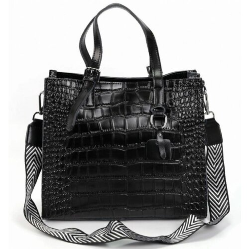 Женская кожаная сумка/черная/натуральная кожа