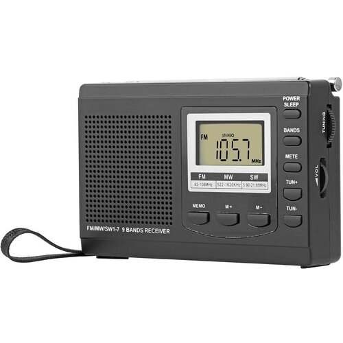 Цифровой Всеволновой DSP Радиоприемник HanRongDa HRD-310 Расширенный УКВ Диапазон Дисплей с Подсветкой Питание от Батареек 297000₽