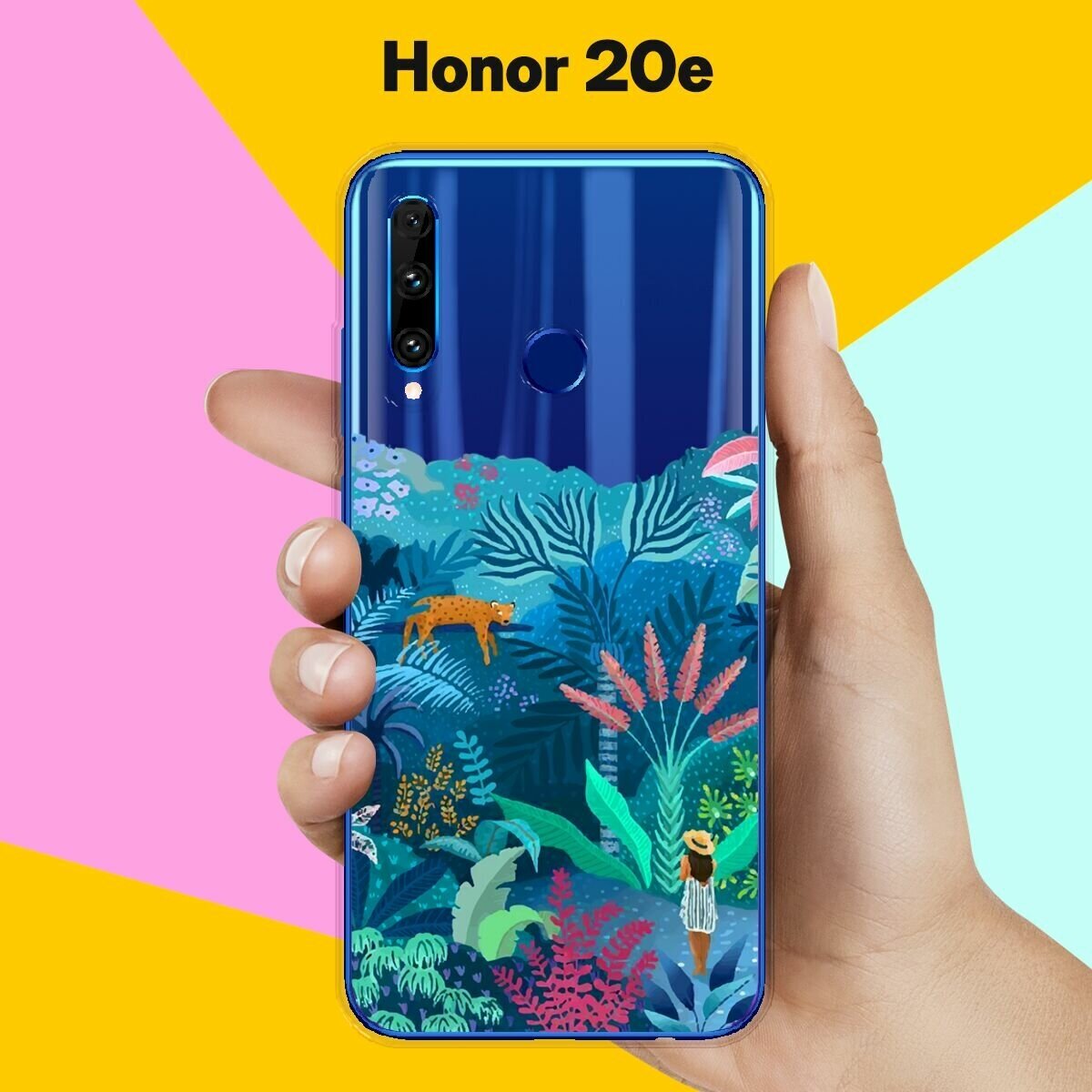 Силиконовый чехол на Honor 20e Цветы 20 / для Хонор 20Е