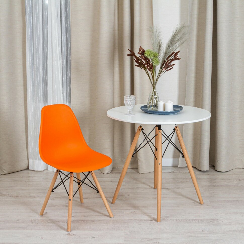 Стул Secret de Maison Tolix-Eames Cindy (001), массив дерева, цвет: оранжевый - фотография № 9
