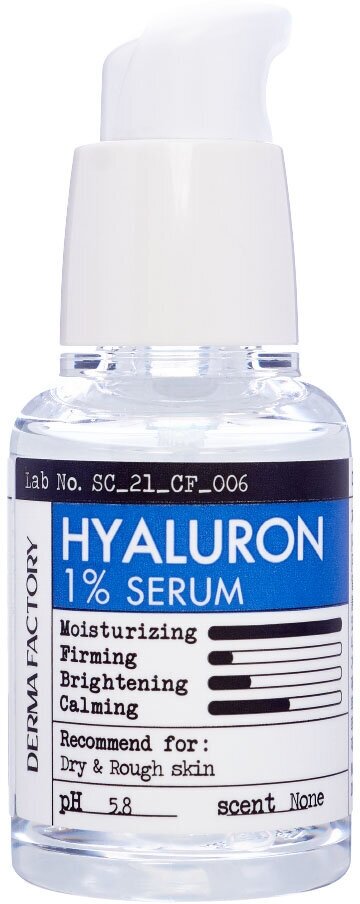 Derma Factory Hyaluronic Acid 1% Serum Сыворотка для лица с гиалуроновой кислотой