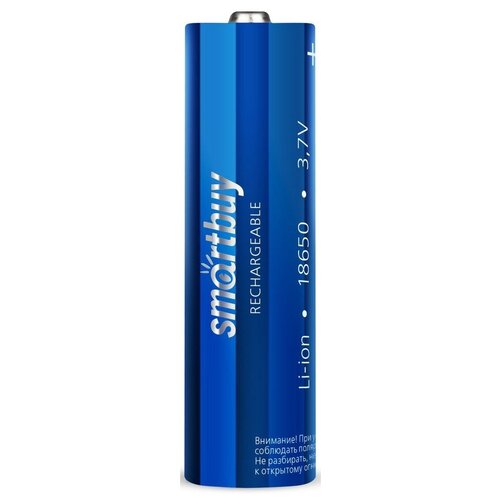 батарейки аккумуляторные 18650 4 шт аккумулятор 18650 3 7v 12000mah li ion rakeita 4 шт Аккумулятор Li-Ion 2200 мА·ч 3.7 В SmartBuy LI18650, в упаковке: 1 шт.