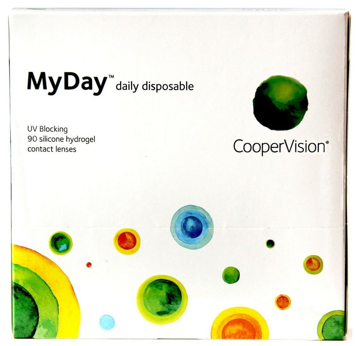 "Контактные линзы CooperVision MyDay Daily Disposable (90 линз) -2.25 R 8.4, однодневные, прозрачные"