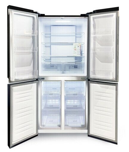 Многокамерный холодильник Ginzzu NFI-4414 черное стекло - фотография № 6
