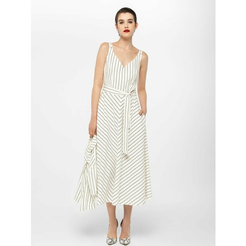 фото Платье сарафан в полоску lo черное (48)