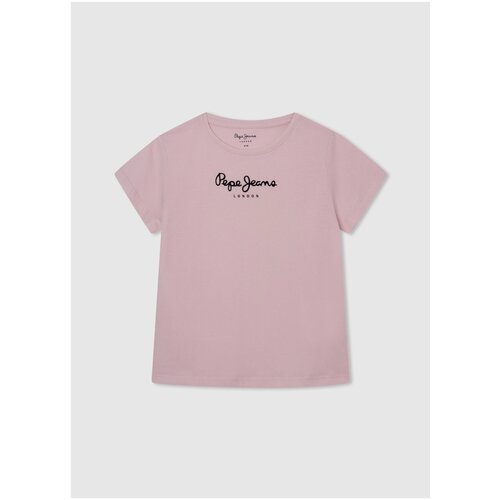 футболка для девочек, Pepe Jeans London, модель: PG502960, цвет: белый, размер: 12