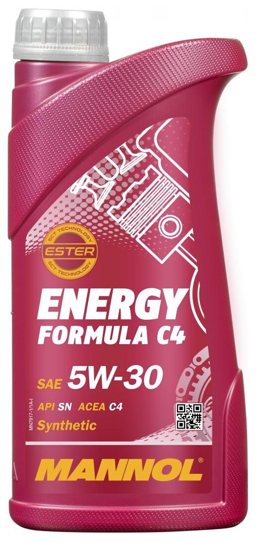 7917-1 Mannol Energy Formula C4 5w-30 Синтетическое Моторное Масло 5w-30 1л MANNOL арт. MN7917-1