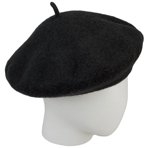 Берет Three S, размер 56-56, черный