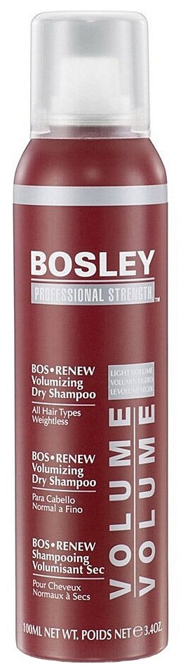 Bosley сухой шампунь Bos Renew Volumizing, 100 мл