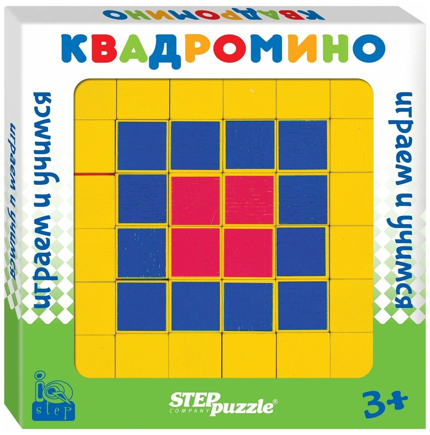 Развивающая игра из дерева "Квадромино" IQ step