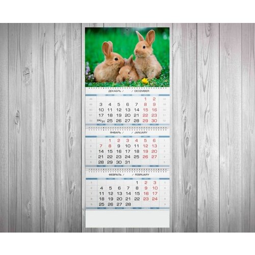 Календарь квартальный год Кролика №51