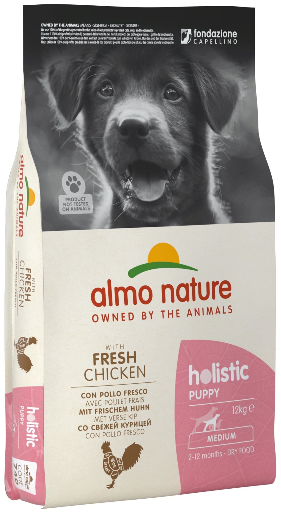 ALMO NATURE MEDIUM PUPPY & CHICKEN для щенков средних пород с курицей (12 кг)