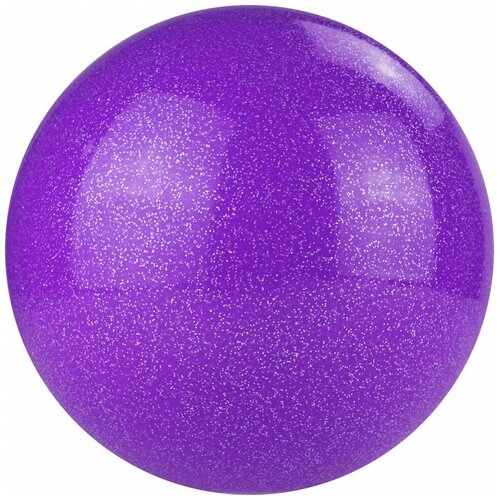 Мяч для художественной гимнастики TORRES AGP-19-09, диам. 19см, ПВХ, лиловый с блестками