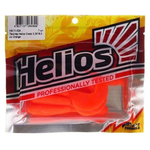 Твистер Helios Credo Orange, 8.5 см, 7 шт. (HS-11-024)