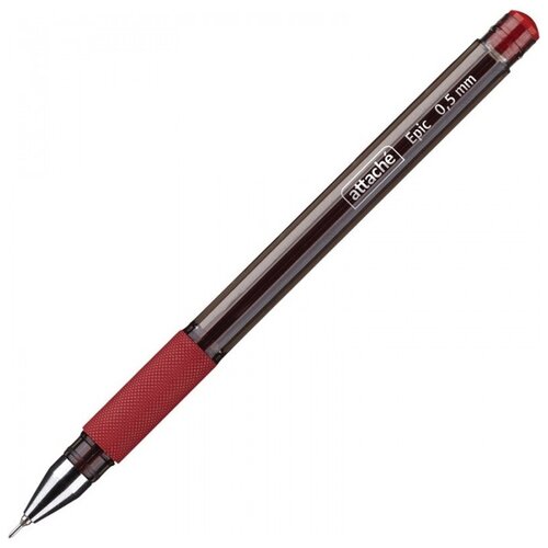 Ручка гелевая неавтоматическая Attache Epic,цвет чернил-черный