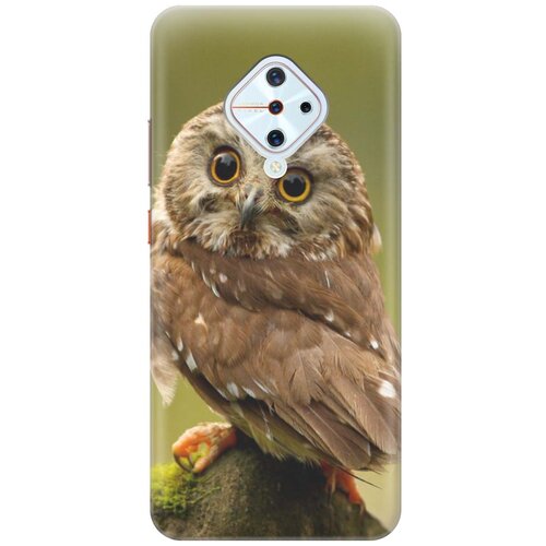 фото Cиликоновый чехол на vivo v17 / виво в17 с принтом "сова на дереве" gosso