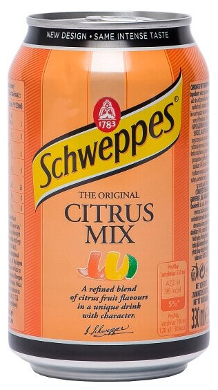 Газированный напиток Schweppes Citrus Mix / Швепс Цитрус Микс 330 мл. (Польша)