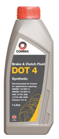 Comma Dot 4 Brake Fluid 1Lжидкость Тормозная Dot 4 COMMA арт. bf41l