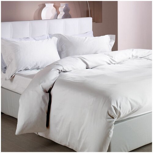 Пододеяльник 200x200 Caleffi Raso Tinta Unito сатин нежно-розовый