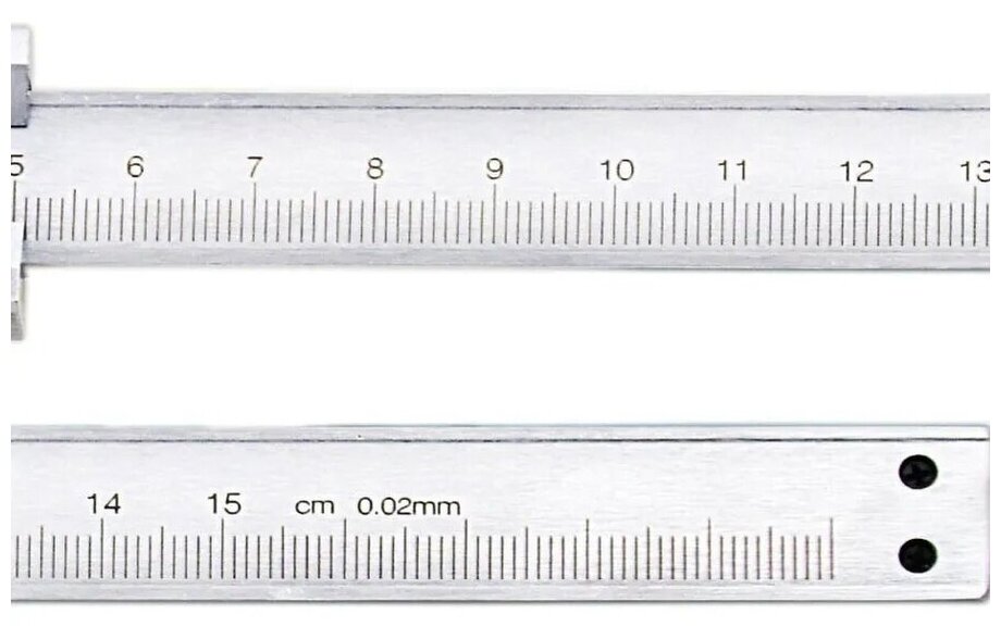 Штангенциркуль металлический хромированный 150 мм/ 0,02 мм ( пластиковый кейс ) 19840 - фотография № 4