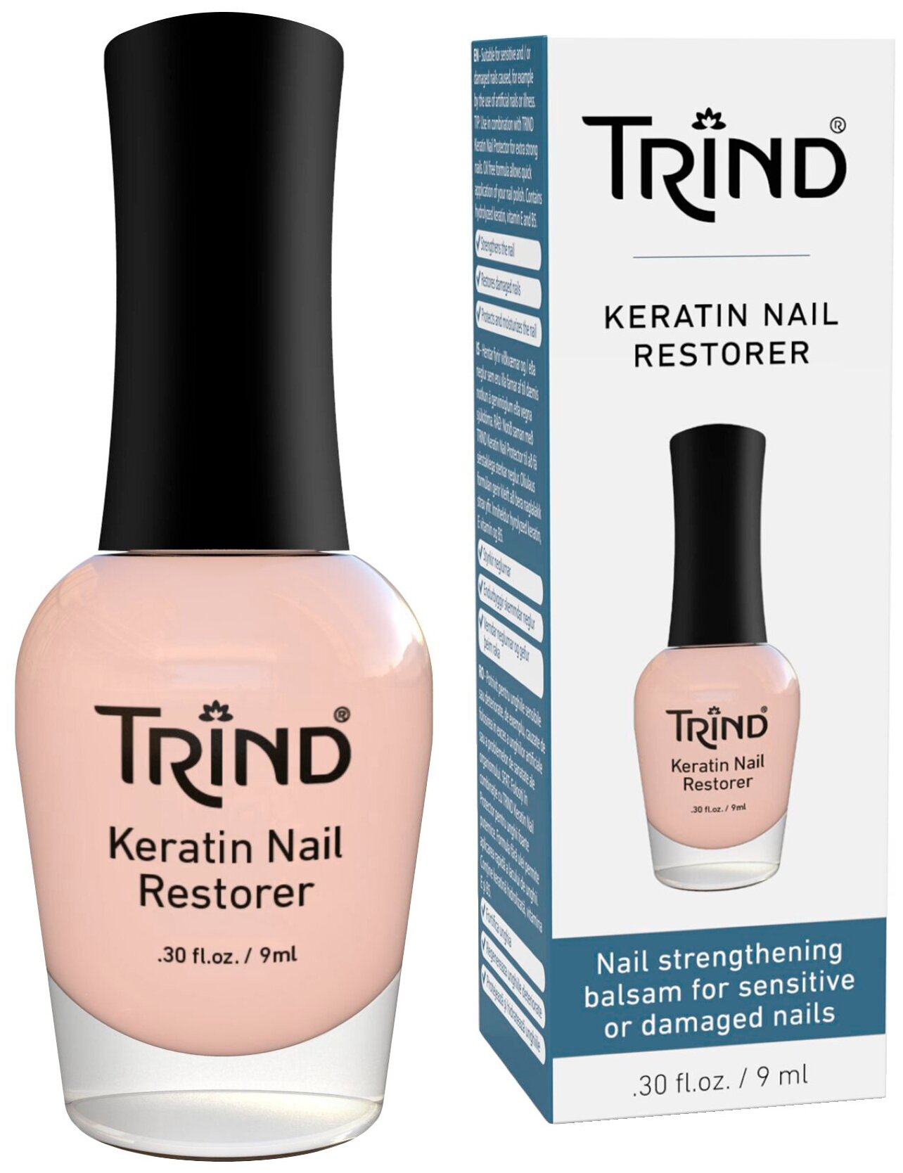 Trind Keratin Nail Restorer - Тринд Кератиновый восстановитель ногтей, 9 мл -