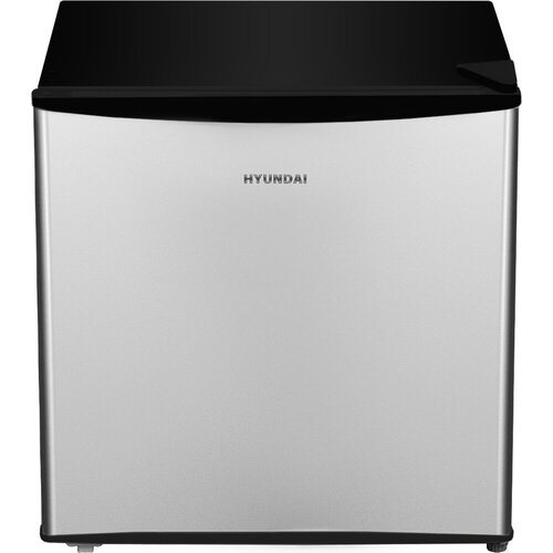Холодильник однокамерный Hyundai CO0502 серебристый/черный