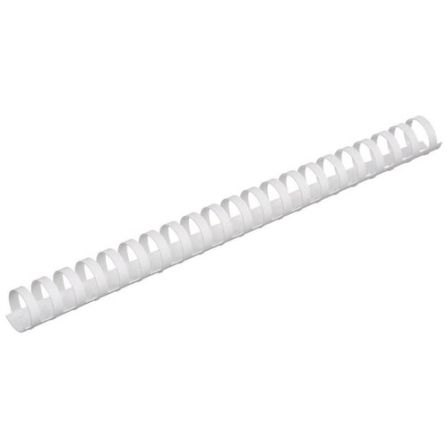 Пружины для переплета пластиковые ProfiOffice 22 мм белые (50 штук в упаковке), 8431